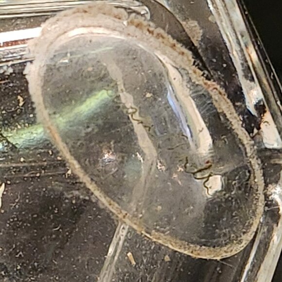 VTG Crystal Perfume Bottle Stopper Hand Etched Golden Crown William Andre - Picture 8 of 14